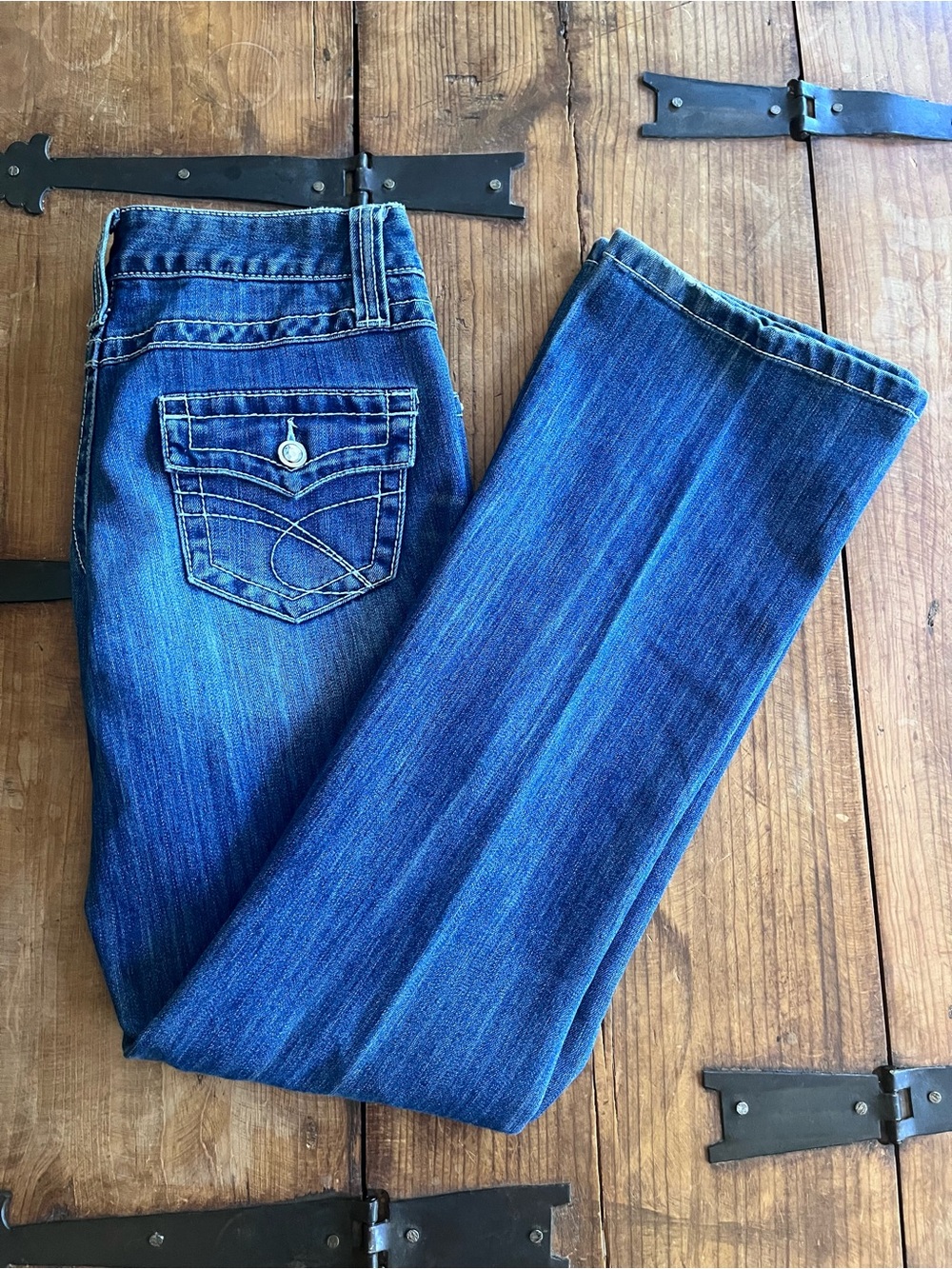INC International Concepts Blue Boot-Cut Jeans